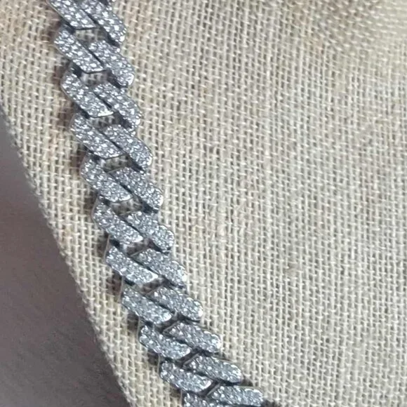 Unisex Stainless-Steel Necklace and Bracelet Set - Picture 4 of 5